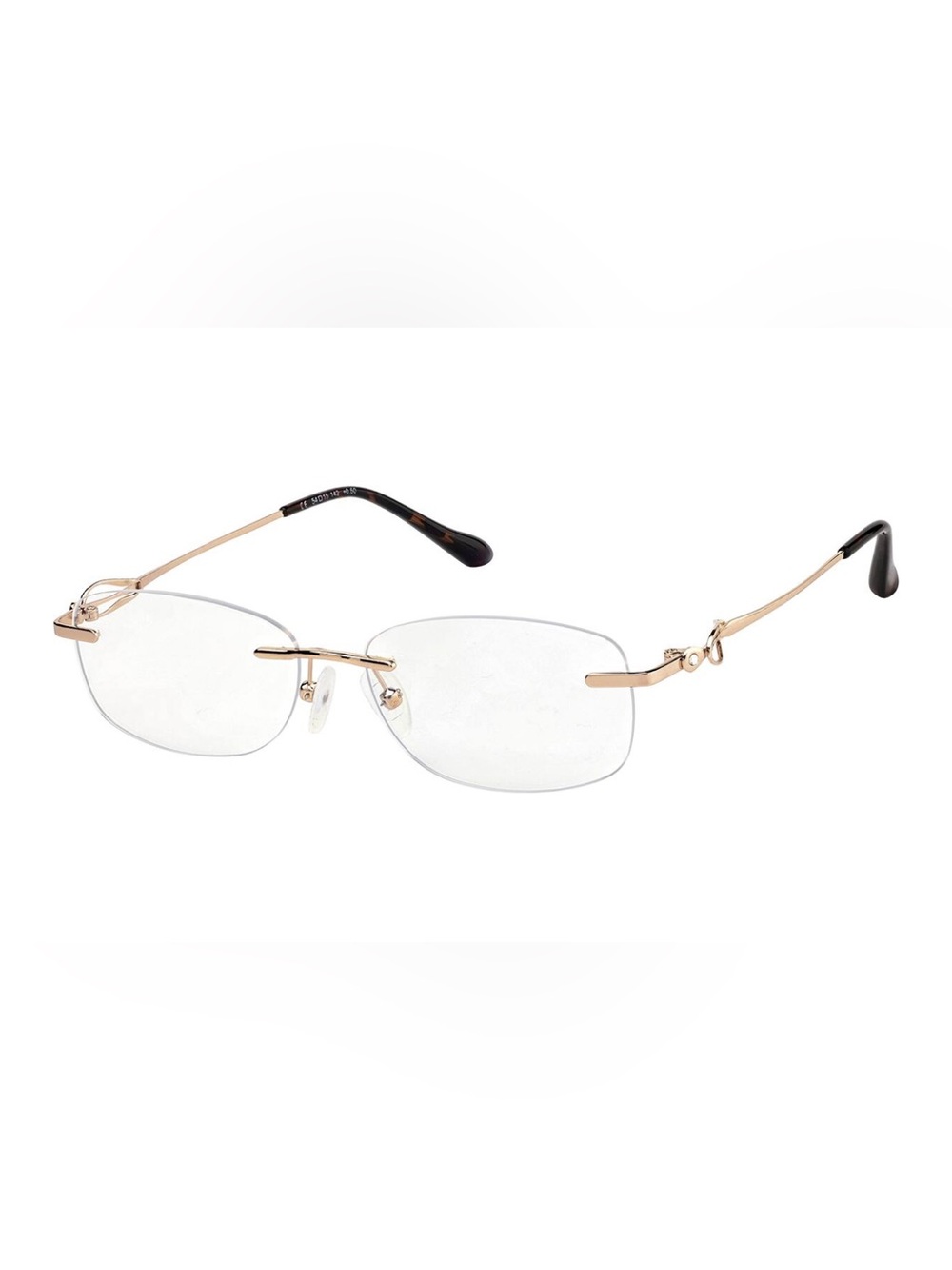Zenni Rose Gold Oval Reading Glasses (+1.00)